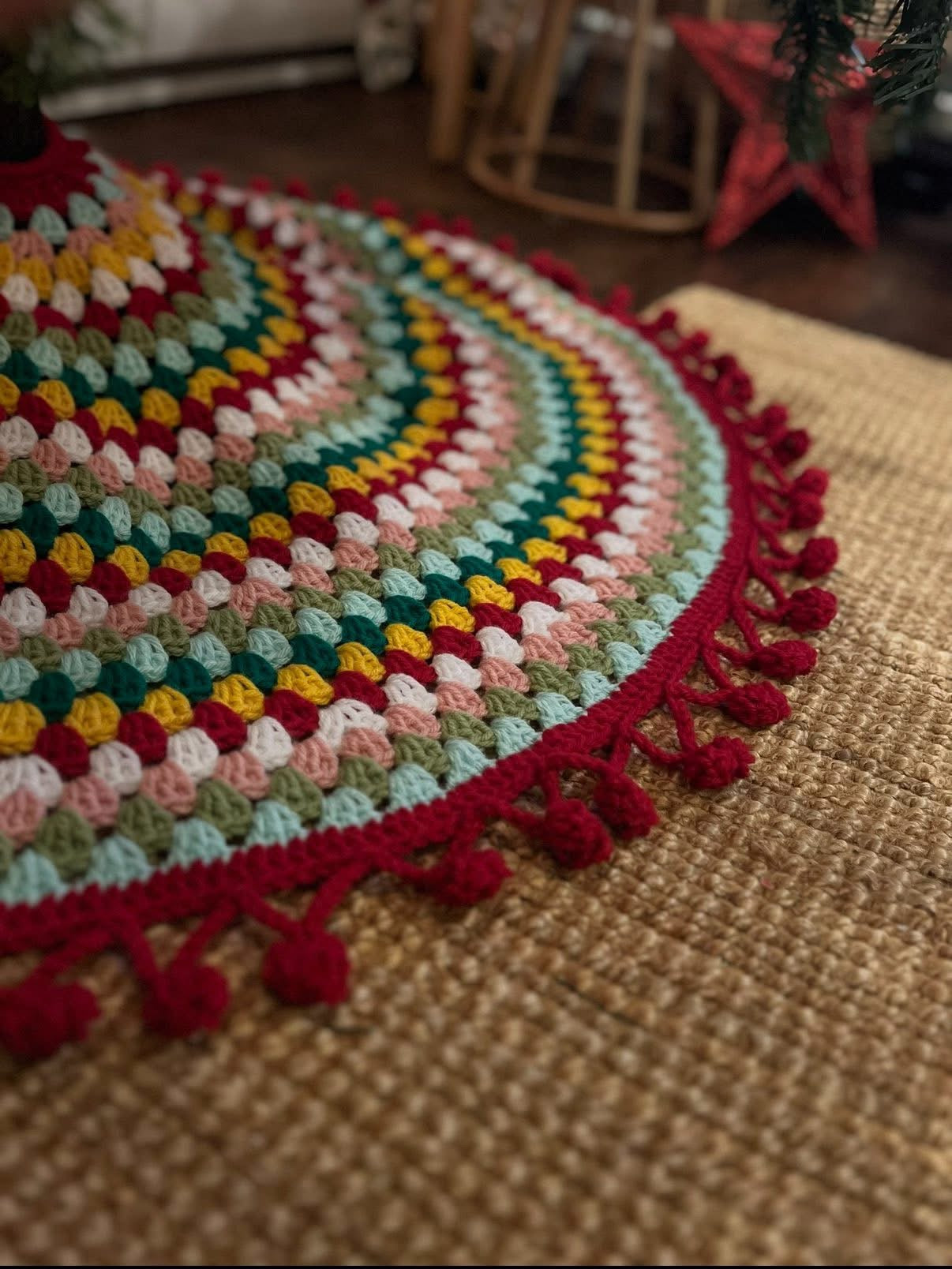 Crochet Christmas Tree Skirt