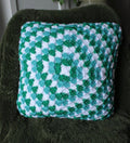 Labrador Granny Square Crochet Pillow