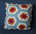 Hexagon Crochet Pillow