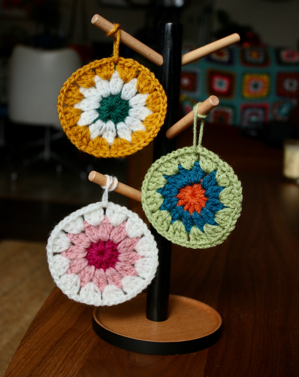Round Crochet Ornaments (3 Pack)