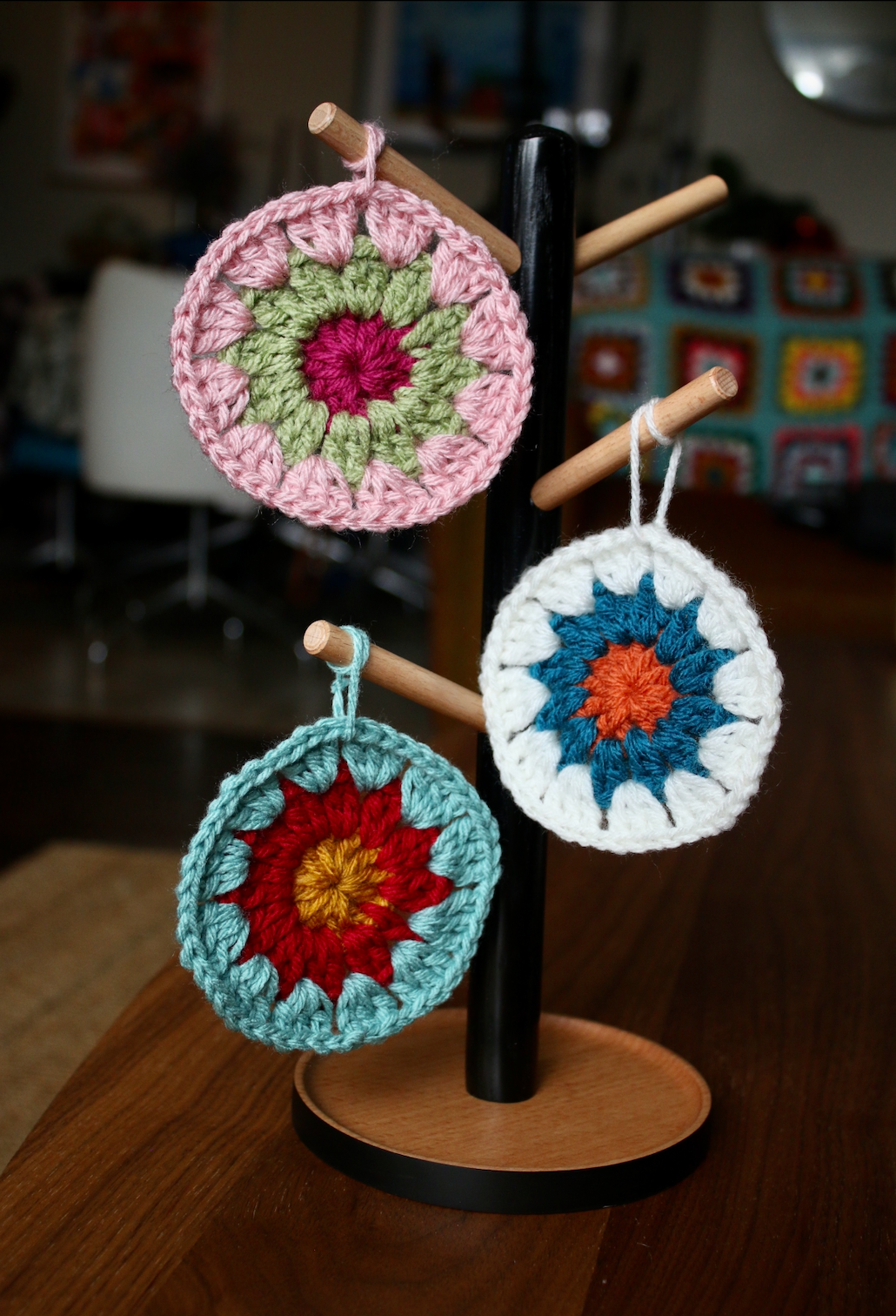 Round Crochet Ornaments (3 Pack)